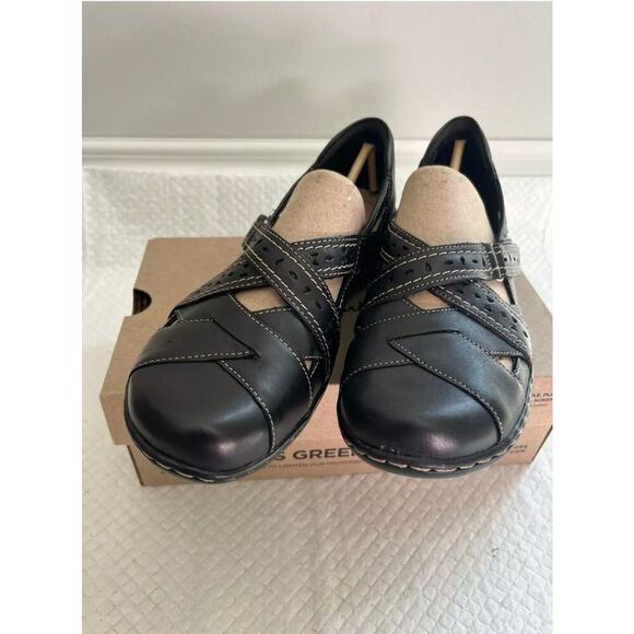 Clarks Women's Ashland Spin Q Slip-On Loafer, Black, US SIZE 7.5W - Picture 2 of 4